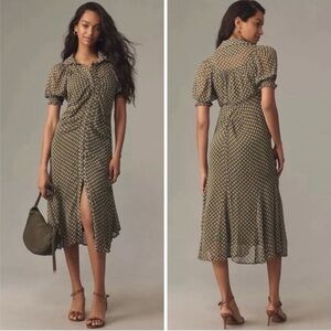 anthropologie beaded wrap dress True Love Maxi Dress Lemon main image 0